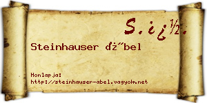 Steinhauser Ábel névjegykártya