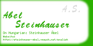 abel steinhauser business card